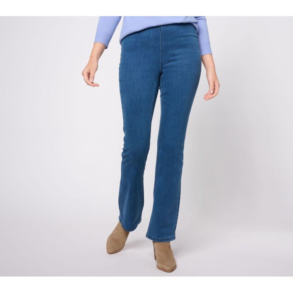 Denim & Co. Women's Pants Sz 28 Tall Signature Perfect Flex Multi-colored